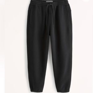a&f black sweatpants